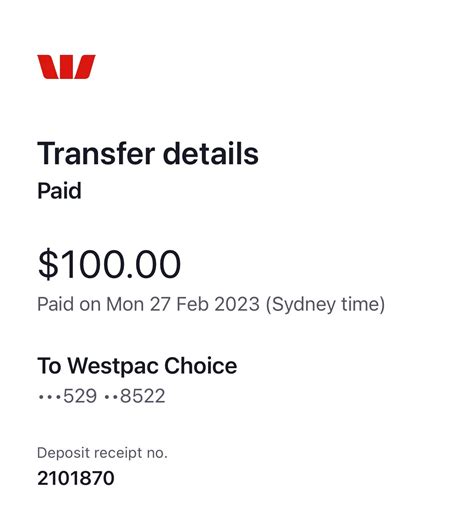 westpac to transfer time.